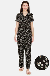 Black Floral Print